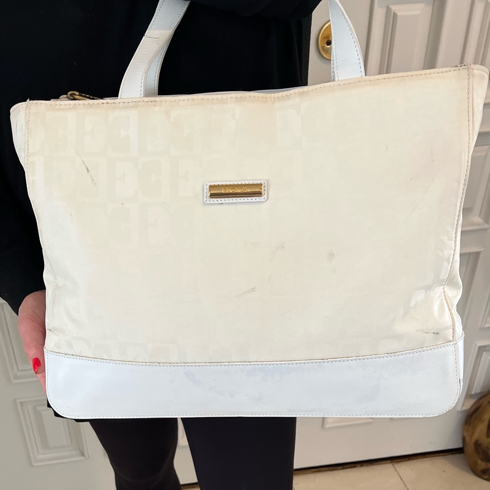 Authentic Escada White Bag